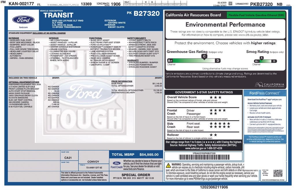 2023 Ford Transit-350 XLT