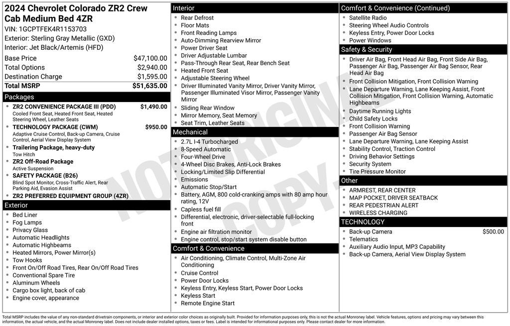 2024 Chevrolet Colorado ZR2
