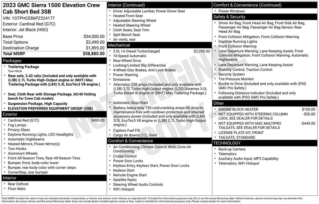 2023 GMC Sierra 1500 Elevation