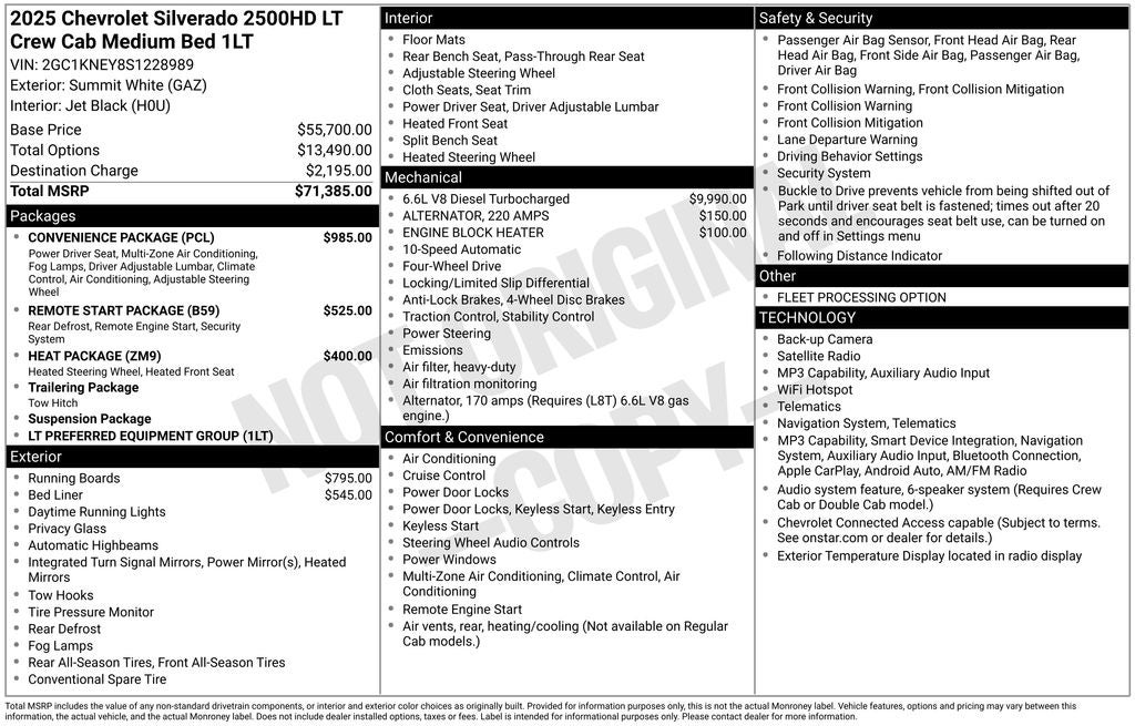 2025 Chevrolet Silverado 2500HD LT
