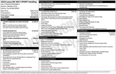 2024 Lexus NX 350 F SPORT Handling