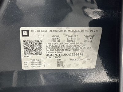 2018 Chevrolet Silverado 1500 High Country