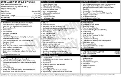 2022 Mazda Mazda CX-30 2.5 S Premium Package