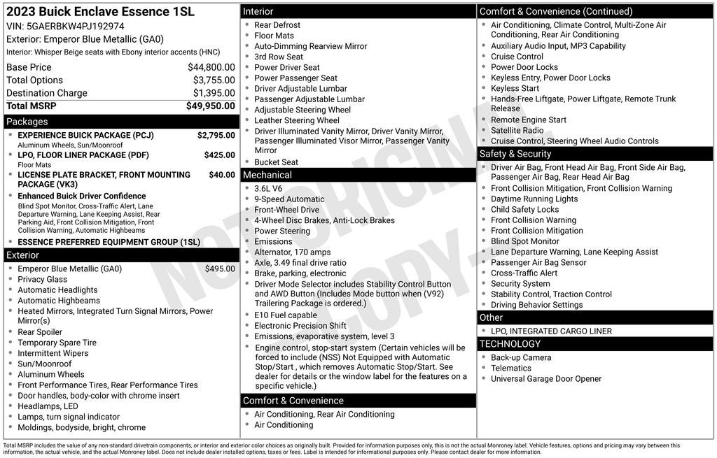 2023 Buick Enclave Essence