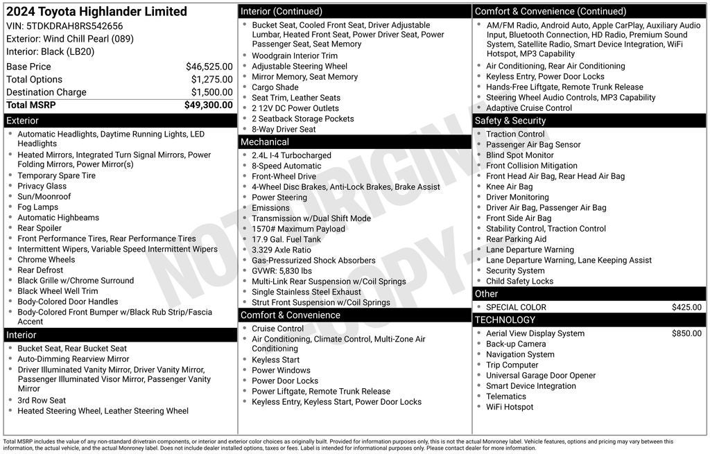 2024 Toyota Highlander Limited