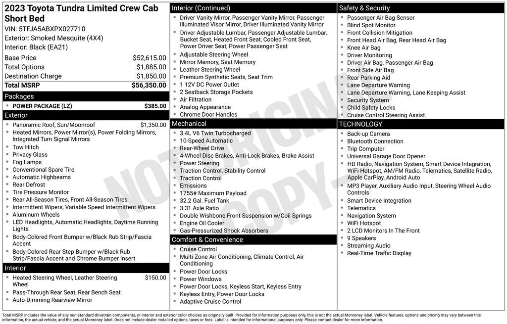 2023 Toyota Tundra Limited