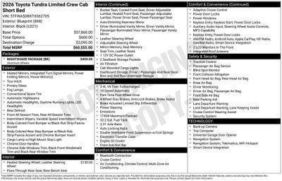 2026 Toyota Tundra Limited