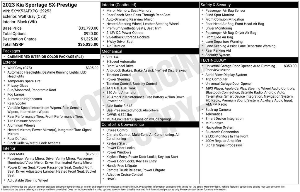 2023 Kia Sportage SX-Prestige