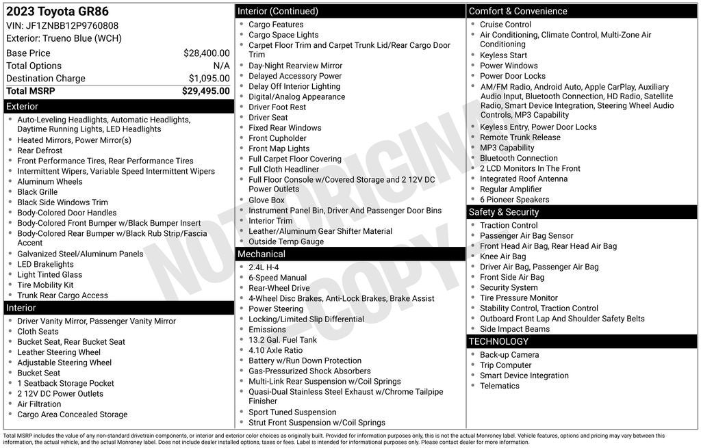 2023 Toyota GR86 Base