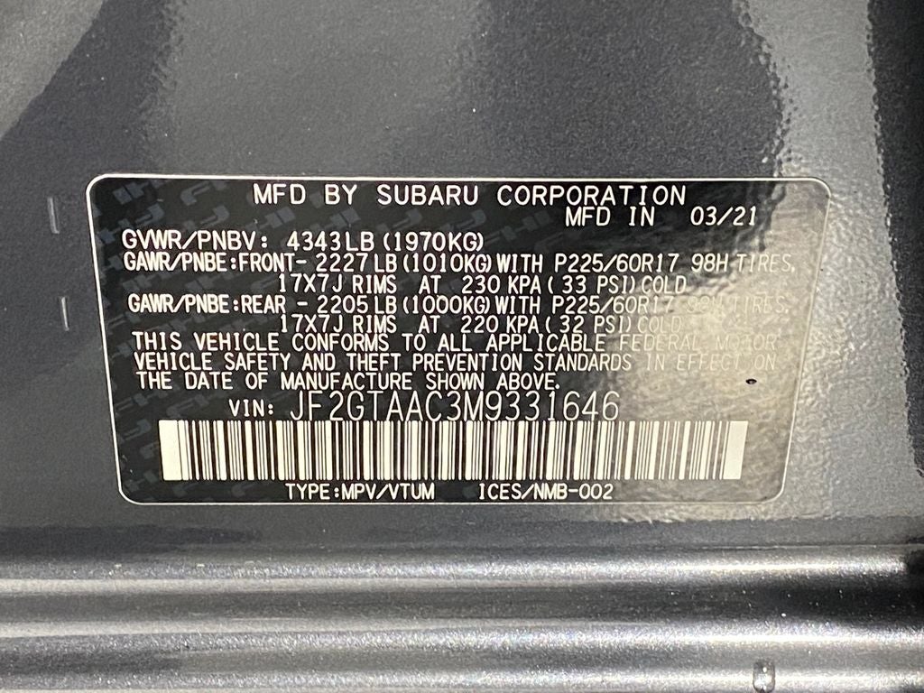 2021 Subaru Crosstrek Base