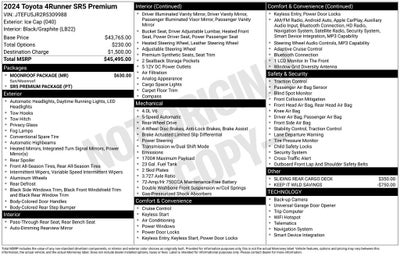 2024 Toyota 4Runner SR5 Premium