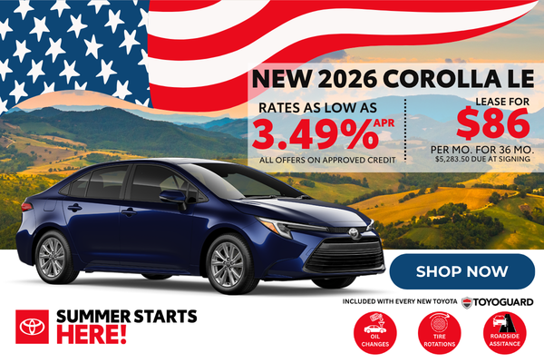 New 2026 Corolla LE