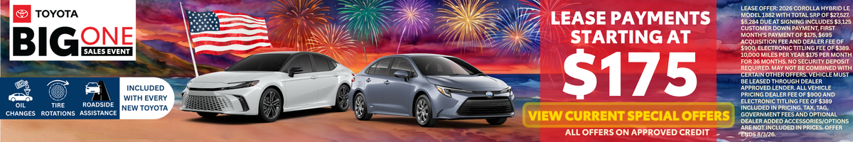 Toyota Finance Special