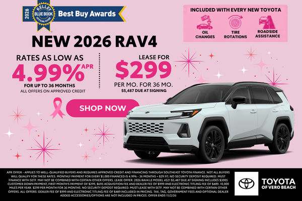 New 2026 Toyota Rav4 LE