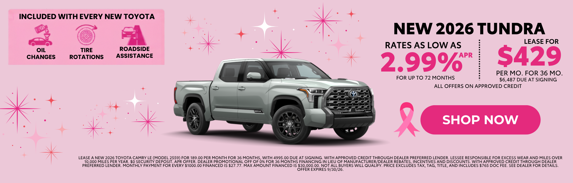 New 2026 Toyota Tundra LE