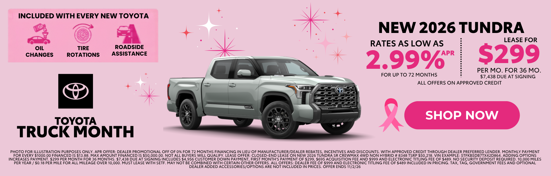 New 2026 Toyota Tundra 