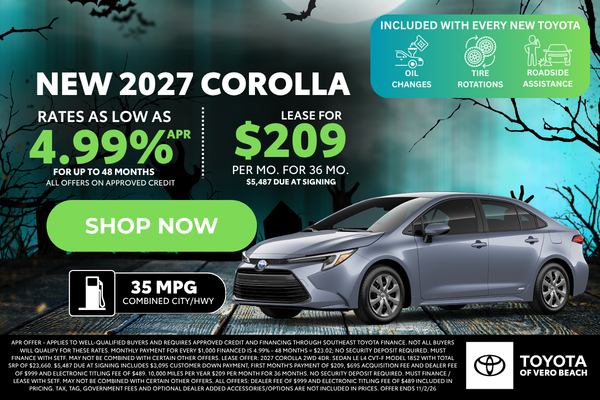 New 2027 Corolla LE